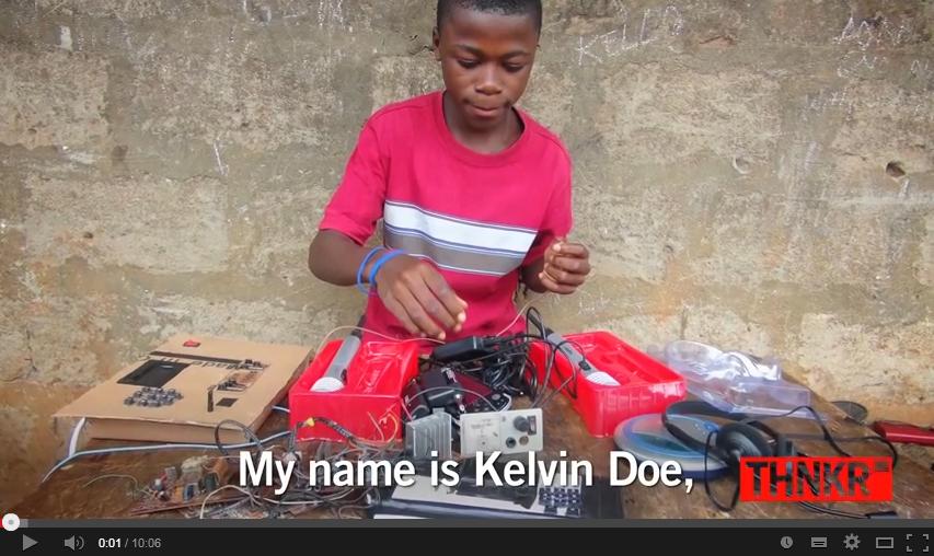 Kid from Sierra Leone Invents Things with Trash