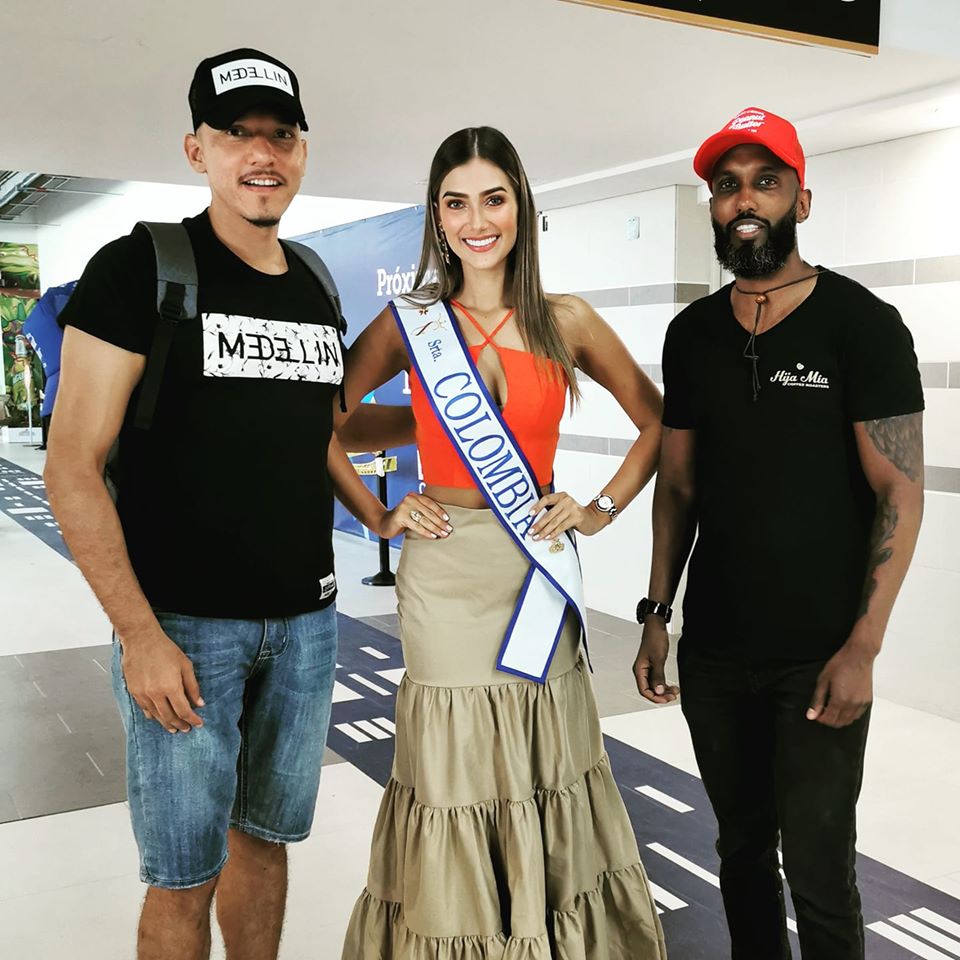 Andrew Macia, Miss Colombia 2020, and Joel Duncan